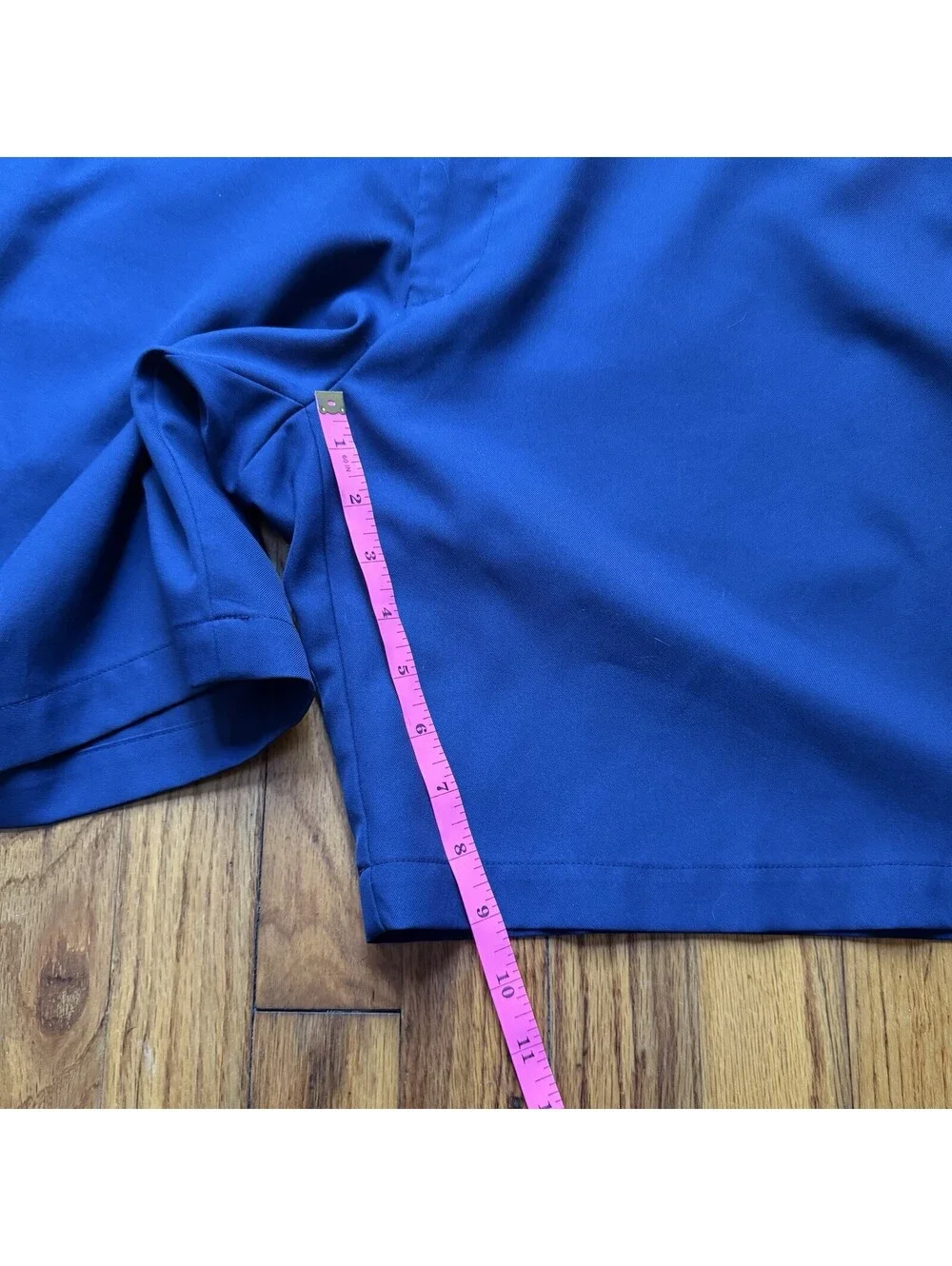 Peter Millar Salem Shorts Mens Size 38x9 Blue Performance Golf Crown Flat Front
